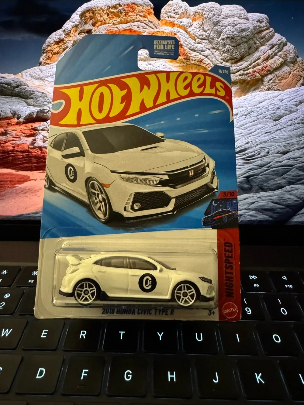 Hot Wheels 2018 Honda Civic Type R Die-Cast Toy Car - White